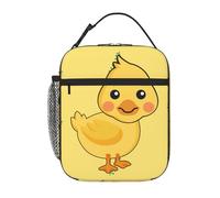 YYHWHJDE Portable Insulated Lunch Bag Cartoon Duck Prints Reusable Lunch Bag Durable for Men and Women Easy Carrying