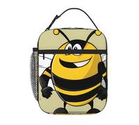 YYHWHJDE Portable Insulated Lunch Bag Cartoon wasp Pattern Reusable Lunch Bag Durable for Men and Women