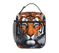 YYHWHJDE Portable Insulated Lunch Bag Cool Tiger Picture Reusable Lunch Bag Durable for Men and Women Easy Carrying