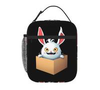 YYHWHJDE Portable Insulated Lunch Bag Devil Bunny in The Box Prints Reusable Lunch Bag Durable for Men and Women Easy Carrying