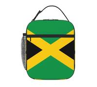 YYHWHJDE Portable Insulated Lunch Bag Flag of Jamaica Picture Reusable Lunch Bag Durable for Men and Women Easy Carrying