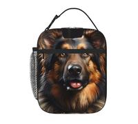YYHWHJDE Portable Insulated Lunch Bag German Shepherd Prints Reusable Lunch Bag Durable for Men and Women Easy Carrying