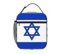YYHWHJDE Portable Insulated Lunch Bag Israeli Flag Picture Reusable Lunch Bag Durable for Men and Women Easy Carrying