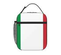 YYHWHJDE Portable Insulated Lunch Bag Italian Flag Picture Reusable Lunch Bag Durable for Men and Women Easy Carrying