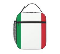 YYHWHJDE Portable Insulated Lunch Bag Italy Flag Picture Reusable Lunch Bag Durable for Men and Women Easy Carrying