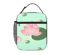YYHWHJDE Portable Insulated Lunch Bag Lotus Flowers Waiting to Bloom Picture Reusable Lunch Bag Durable for Men and Women Easy Carrying