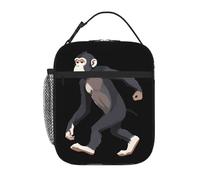 YYHWHJDE Portable Insulated Lunch Bag Monkey Walking Prints Reusable Lunch Bag Durable for Men and Women Easy Carrying