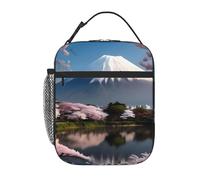 YYHWHJDE Portable Insulated Lunch Bag Mt. Fuji in Early Spring Prints Reusable Lunch Bag Durable for Men and Women Easy Carrying