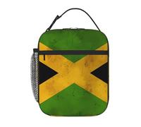 YYHWHJDE Portable Insulated Lunch Bag Old Jamaican Flag Picture Reusable Lunch Bag Durable for Men and Women Easy Carrying