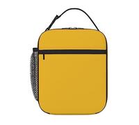 YYHWHJDE Portable Insulated Lunch Bag Solid Color Gold Prints Reusable Lunch Bag Durable for Men and Women Easy Carrying