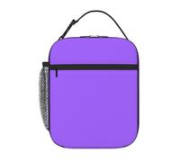 YYHWHJDE Portable Insulated Lunch Bag Solid Color Light Purple Prints Reusable Lunch Bag Durable for Men and Women Easy Carrying