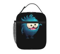 YYHWHJDE Portable Insulated Lunch Bag Strange Little Monster Pattern Reusable Lunch Bag Durable for Men and Women Easy Carrying