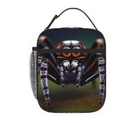 YYHWHJDE Portable Insulated Lunch Bag Tropical Rainforest Spiders Pattern Reusable Lunch Bag Durable for Men and Women