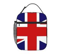 YYHWHJDE Portable Insulated Lunch Bag UK Flag Prints Reusable Lunch Bag Durable for Men and Women Easy Carrying