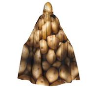 YYHWHJDE potato Picture Halloween Adult Hooded Cloak for Role-Playing, Costumes, and Theme Parties