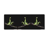 YYHWHJDE Praying Mantis On A Branch Pattern Extra Large Mouse Pad Strong Adhesion, Durable, Precise Locking Edge 12x31.5in
