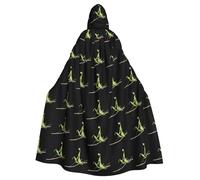 YYHWHJDE Praying mantis on a branch Printing Halloween Adult Hooded Cloak for Parties and Costume Events
