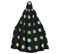 YYHWHJDE Printed moon and snake Printing Halloween Adult Hooded Cloak for Parties and Costume Events