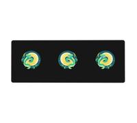 YYHWHJDE Printed Moon and Snake Prints Extra Large Mouse pad Mousepad 12x31.5in for Office Gaming Learning