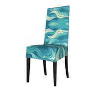 YYHWHJDE Protection cover for dining chair dawn ocean waves Pattern - Soft, Comfortable, Needed Stretchable for Most Armless Chair