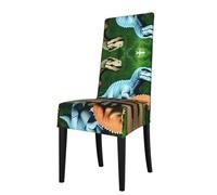 YYHWHJDE Protection cover for dining chair Dinosaurs Pattern - Soft, Comfortable, Needed Stretchable for Most Armless Chair