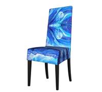 YYHWHJDE Protection cover for dining chair Gorgeous Northern Lights Pattern - Soft, Comfortable, Needed Stretchable for Most Armless Chair