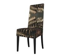 YYHWHJDE Protection cover for dining chair Remains of the Roman Colosseum Pattern - Soft, Comfortable, Needed Stretchable for Most Armless Chair