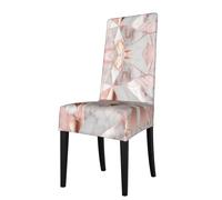 YYHWHJDE Protection cover for dining chair rose gold marble Pattern - Soft, Comfortable, Needed Stretchable for Most Armless Chair