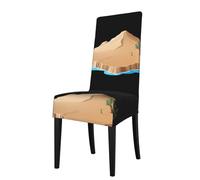YYHWHJDE Protection cover for dining chair Source of water in the desert Prints - Soft, Comfortable, Needed Stretchable for Most Armless Chair