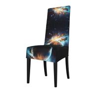 YYHWHJDE Protection cover for dining chair Space Planet Earth Pattern - Soft, Comfortable, Needed Stretchable for Most Armless Chair
