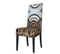YYHWHJDE Protection cover for dining chair The Metropolitan Museum of Art in New York Pattern - Soft, Comfortable, Needed Stretchable for Most Armless Chair