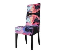 YYHWHJDE Protection cover for dining chair yin yang sky Pattern - Soft, Comfortable, Needed Stretchable for Most Armless Chair