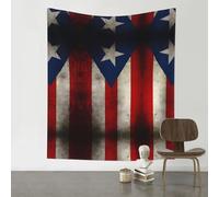 YYHWHJDE puerto rico wallpaper flag Prints 60x51in Wall Tapestry - Lightweight Polyester Throw for Dorm Decor, Beach Blanket & Room Layering