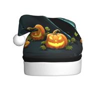 YYHWHJDE Pumpkin Grave Prints Christmas Hat for Adult Making It a Fun and Durable Gift for Men and Women