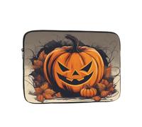 YYHWHJDE Pumpkin Halloween Printing Portable Laptop Sleeve Case 15 inch Shockproof Bag for Men and Women Business Travel, and Office Daily Use