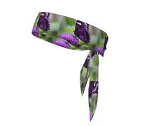 YYHWHJDE Purple Butterfly Prints Sports Double-Sided Headscarf Quick Drying, Moisture Wicking for Women, Girls, and Men