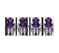 YYHWHJDE Purple Gothic Ghost Pattern Extra Large Mouse Pad, Computer Office Anti Slip Gaming Keyboard Thickened Version 12x31.5in