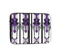 YYHWHJDE Purple Gothic Ghost Prints Protective Shockproof Portable Laptop Sleeve Case 17 inch for Men and Women Business Travel, and Office Daily Use