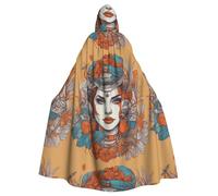 YYHWHJDE Queen's Picture Picture Halloween Adult Hooded Cloak for Role-Playing, Costumes, and Theme Parties