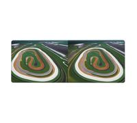 YYHWHJDE Race Track Pattern Extra Large Mouse Pad, Computer Office Anti Slip Gaming Keyboard Thickened Version 12x31.5in