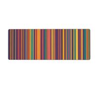 YYHWHJDE Rainbow Color Stripe Pattern Extra Large Mouse Pad, Computer Office Anti Slip Gaming Keyboard Thickened Version 12x31.5in