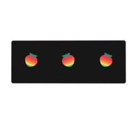 YYHWHJDE Rainbow Strawberry Cookies Prints Extra Large Mouse pad Mousepad 12x31.5in for Office Gaming Learning