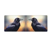 YYHWHJDE Ravens Picture Extra Large Mouse Pad, Computer Office Anti Slip Gaming Keyboard Thickened Version 12x31.5in