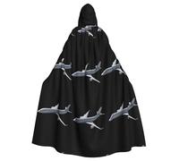 YYHWHJDE Record Dreams Picture Halloween Adult Hooded Cape Cloak No Zipper, Comfortable For Costume Parties