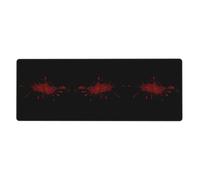 YYHWHJDE Red Blood Stains Prints Extra Large Mouse pad Mousepad 12x31.5in for Office Gaming Learning