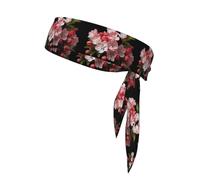 YYHWHJDE red cherry blossom Prints Sports Double-Sided Headscarf Quick Drying, Moisture Wicking for Women, Girls, and Men