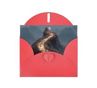 YYHWHJDE Red Greeting Card Ant Colony Moving Pattern Perfect for Valentine's Day, Wedding Anniversary & Party Invitations