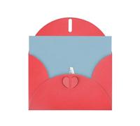 YYHWHJDE Red Greeting Card Blue Sea Polar Bear Pattern for Christmas, Children's Birthday, Valentine's Day, and Party Invitation