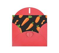 YYHWHJDE Red Greeting Card Carrot display Pattern Perfect for Valentine's Day, Wedding Anniversary & Party Invitations