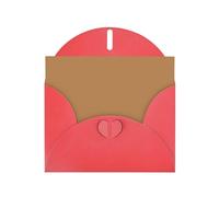 YYHWHJDE Red Greeting Card Solid color brown Prints for Christmas, Children's Birthday, Valentine's Day, and Party Invitation